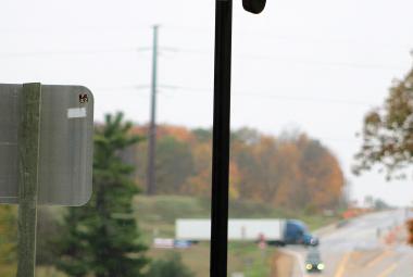 One of the city of Shawano’s Flock cameras is located where Main Street turns into state Highway 22 as traffic comes into the community from the Town of Belle Plaine. (Lee Pulaski | NEW Media)